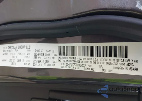 2014 Jeep Cherokee Limited из США, поврежденный, VIN 1C4PJMDS7EW317132